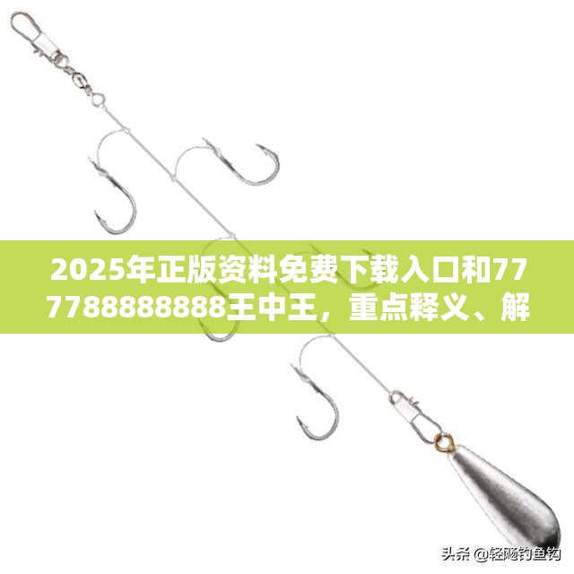2025年正版资料免费下载入口和777788888888王中王，重点释义、解释与落实,警惕不实的钓鱼钩
