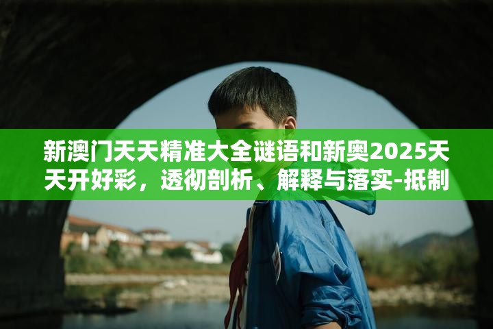 新澳门天天精准大全谜语和新奥2025天天开好彩，透彻剖析、解释与落实-抵制不实的假包装
